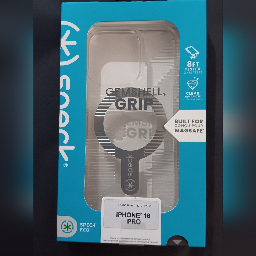 Speck GemShell Grip Case for iPhone 16 Pro - Transparent (NIB)